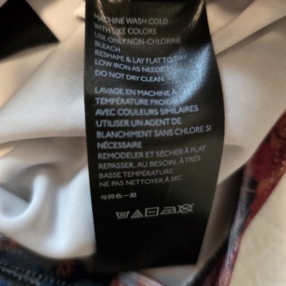 NEW URBAN OUTFITTERS Multi Color Top Laced Bust Long Sleeves Ruched Sides Small - Picture 9 of 9